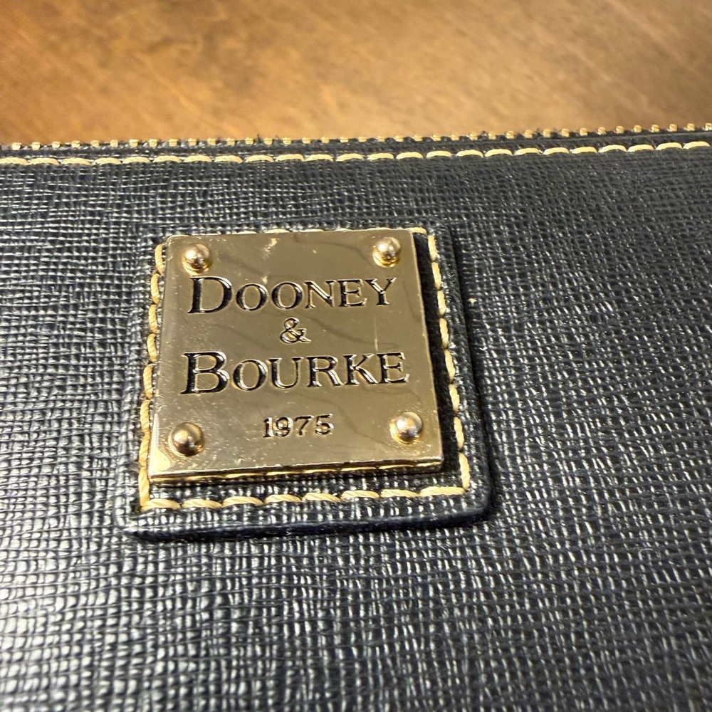 Dooney & Bourke Black Textured Wallet - Picture 4 of 5